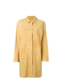 Женское желтое пальто с цветочным принтом от Desa 1972