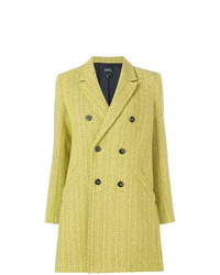 Женское желтое пальто от A.P.C.
