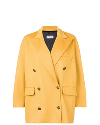 Женское желтое пальто от Alberto Biani