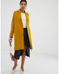 Женское желтое пальто от ASOS DESIGN