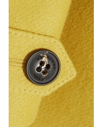 Женское желтое пальто от Burberry