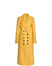 Женское желтое пальто от Burberry