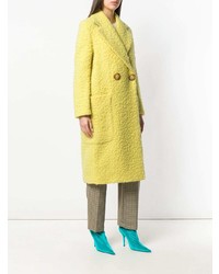 Женское желтое пальто от Erika Cavallini