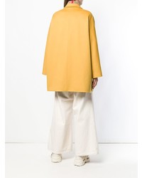 Женское желтое пальто от Alberto Biani