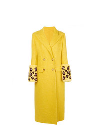 Женское желтое пальто от Ermanno Scervino