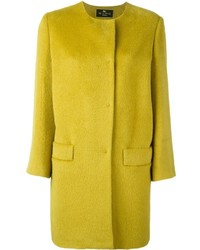 Женское желтое пальто от Etro