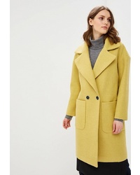 Женское желтое пальто от Fresh Cotton