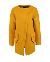Женское желтое пальто от Ichi