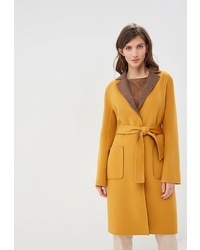 Женское желтое пальто от Lea Vinci