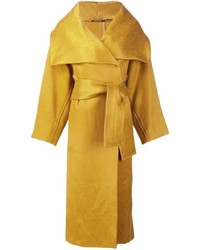Женское желтое пальто от Maison Margiela