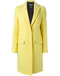 Женское желтое пальто от MSGM