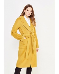 Женское желтое пальто от Ostraya Roza