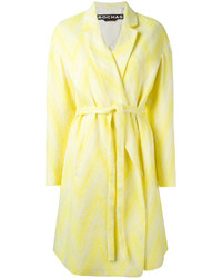 Женское желтое пальто от Rochas