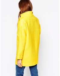 Женское желтое пальто от Warehouse