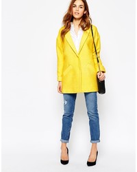 Женское желтое пальто от Warehouse