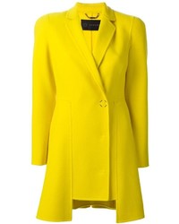 Женское желтое пальто от Versace