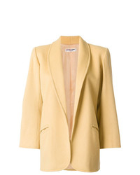 Женское желтое пальто от Yves Saint Laurent Vintage