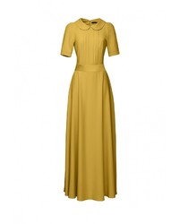 Желтое платье-макси от Alex Lu