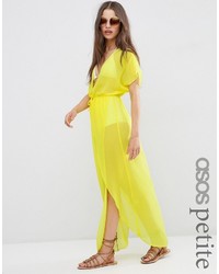 Желтое платье-макси от Asos