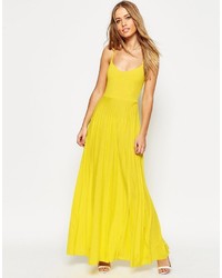 Желтое платье-макси от Asos