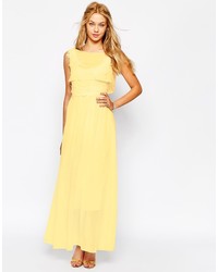 Желтое платье-макси от Darccy