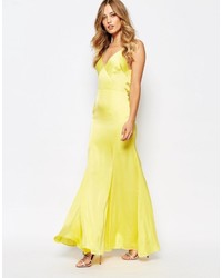 Желтое платье-макси