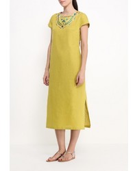 Желтое платье-макси от Indiano Natural