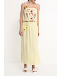 Желтое платье-макси от Indiano Natural