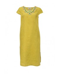 Желтое платье-макси от Indiano Natural
