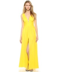 Желтое платье-макси от Jill Stuart