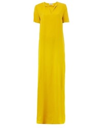 Желтое платье-макси от Lanvin