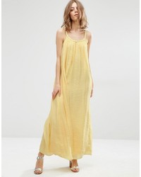 Желтое платье-макси от Suncoo