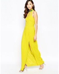 Желтое платье-макси от Virgos Lounge