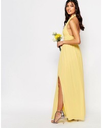 Желтое платье-макси от TFNC