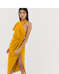 Желтое платье-миди от Asos Tall