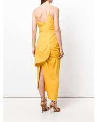 Желтое платье-миди от Jacquemus
