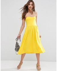 Желтое платье-миди от Asos