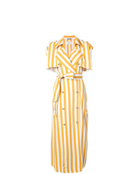 Желтое платье-миди от Maison Margiela