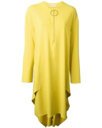 Желтое платье-миди от Marni