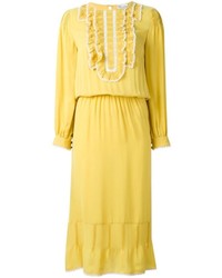 Желтое платье-миди от RED Valentino