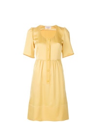 Желтое платье-миди от Sonia Rykiel