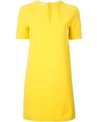 Желтое платье прямого кроя от Cédric Charlier
