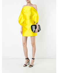 Желтое платье прямого кроя от Isabel Sanchis