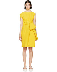 Желтое платье прямого кроя от Marni