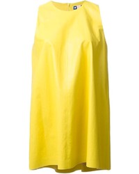 Желтое платье прямого кроя от MSGM