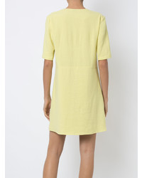 Желтое платье прямого кроя от Olympiah