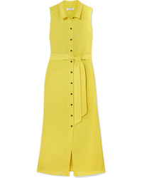 Желтое платье-рубашка от Cefinn