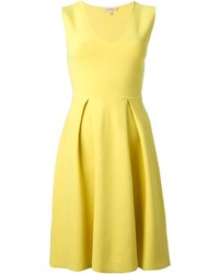 Желтое платье с плиссированной юбкой от P.A.R.O.S.H.