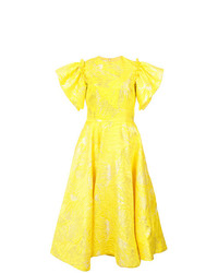 Желтое платье с пышной юбкой от Christian Siriano