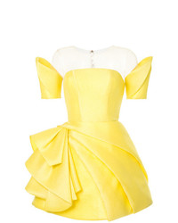 Желтое платье с пышной юбкой от Isabel Sanchis